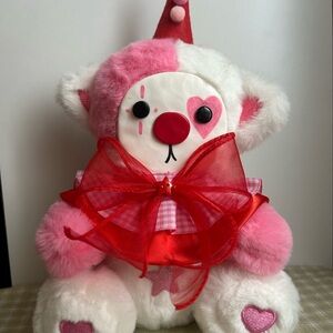 Pink and White Handmade Valentines Plush